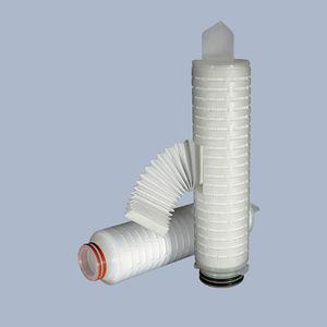 liquid filter cartridge / fine / polypropylene / pleated