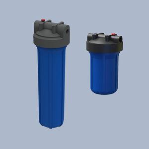 liquid filter housing / cartridge / stainless steel / plastic