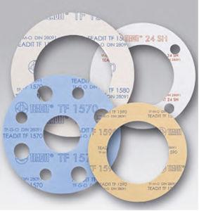 flat gasket / round / corrosion-resistant