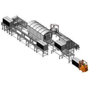 hydraulic emptying system / container