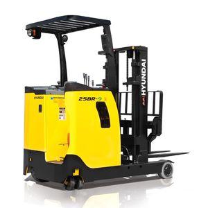 electric reach truck / side-facing seated / for the construction industry / handling