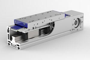 linear positioning table / motorized / aluminum / with belt transmission