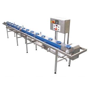 chain conveyor / for the food industry / modular / indexing