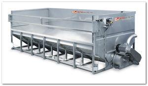 receiving hopper / for grapes / with screw conveyor