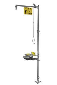 floor-standing shower / with eyewash station / with eyewash and face wash station