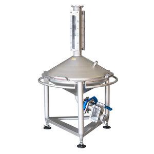 volume gauge / stainless steel / biconical / vertical