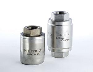 exhaust silencer / security / for air ducts / for valves