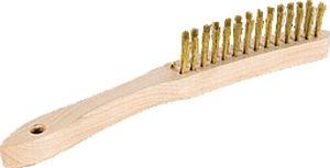 weld cleaning brush / brass / for TIG weld / handheld