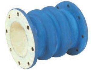 rubber pipe expansion joint / round / screw-in / for the food industry