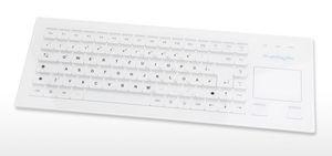 desktop keyboard / with mechanical keys / with touchpad / for medical applications