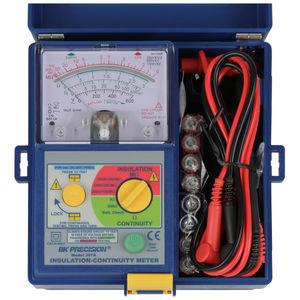 tester / insulation resistance and continuity / electrically-driven / cable / analog