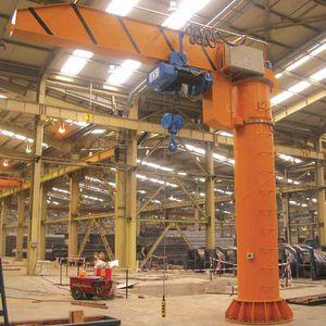 pillar jib crane / electric / with winch / 360° rotating