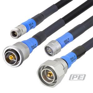 RF cable assembly / straight / right-angle / rugged