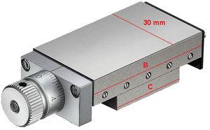 linear positioning table / manual / 1-axis / high-accuracy