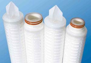 membrane filter cartridge / for chemical products / sterilization / polyethersulfone