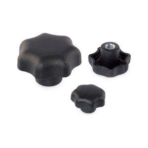 threaded knob / round / steel / polyamide
