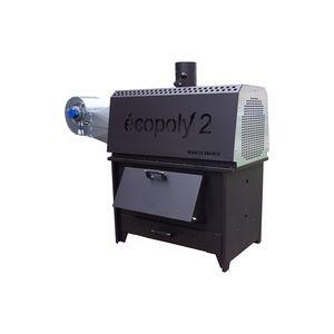 stationary hot air generator / wood / with chimney