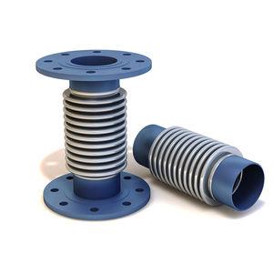 rubber pipe expansion joint / round / flange / weld-on