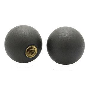 threaded knob / push-pull / round / thermoplastic