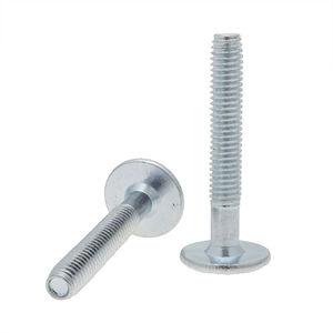 threaded bolt / flat-head / steel