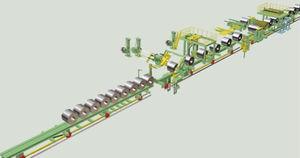 paper complete packaging line / for bulk materials / tube / fully-automatic