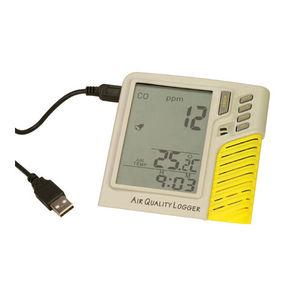 detector with data logging / carbon monoxide / gas / with LCD display