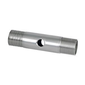 stainless steel nipple / threaded / for pneumatic applications