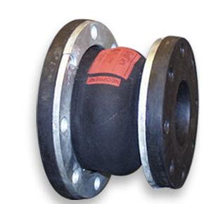 rubber pipe expansion joint / round / flange / construction