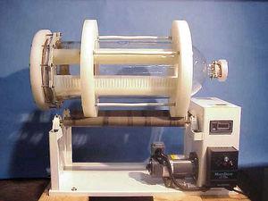 roller mixer mill / horizontal / glass / variable speed