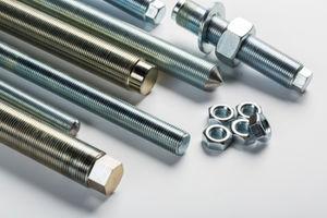 threaded bolt / headless / stainless steel