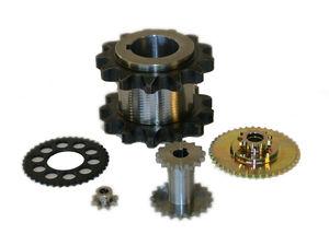 straight-toothed sprocket wheel / for chain / custom-made / hub