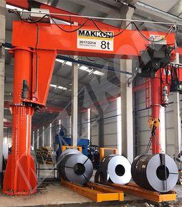 pillar jib crane / 360° rotating / electric