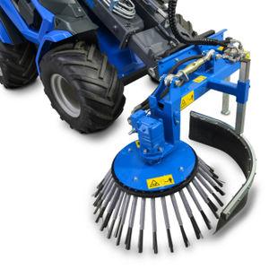 cup brush / weeder / steel / for sweepers