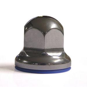 threaded knob / star / stainless steel / hygienic