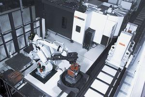 robotic machining cell / for machining centers