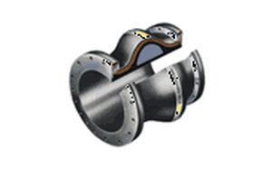 rubber pipe expansion joint / round / screw-in / for air conditioning