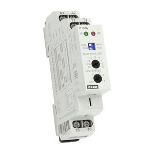 adjustable thermostat / potentiometer / DIN rail