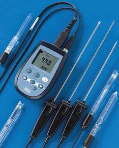 portable pH meter / process / redox indicator / with LCD display