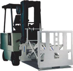 hydraulic manipulator / with tray / slipsheet / for food