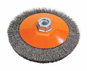 saucer brush / cleaning / deburring / metal