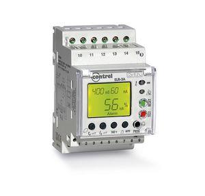 current protection relay / earth-leakage / DIN rail / automatic reset
