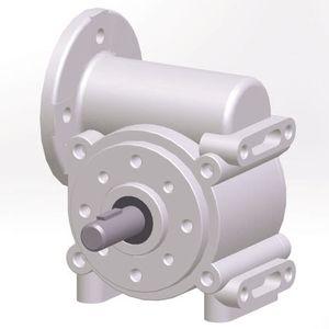 worm gear reducer / orthogonal / single-stage / for motors
