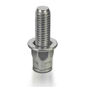 blind rivet bolt / cylindrical head / steel