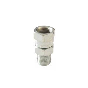 threaded fitting / straight / pneumatic / carbon steel