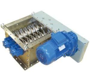 double-roller lump breaker / horizontal / high-capacity