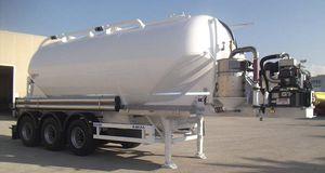 silo semi-trailer / 3-axle / for powdery materials / fly ash