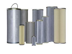 gas filter cartridge / for micro-filtration / paper / pleated