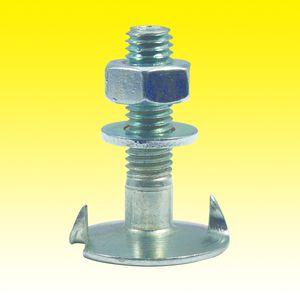 bucket elevator bolt / threaded / flat-head / stainless steel