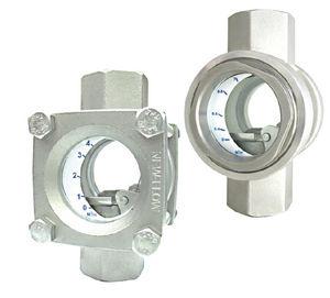 stainless steel sight glass / with hexagonal head