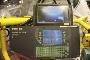 scribe marking machine / pneumatic / mobile / deep